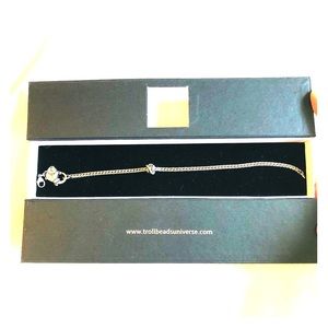 Authentic Trollbeads Foxtail Bracelet Fish Lock